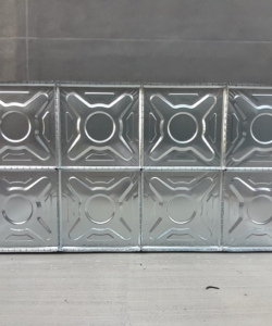 10 Ton Galvanizli Modüler Su Deposu 1x4x2